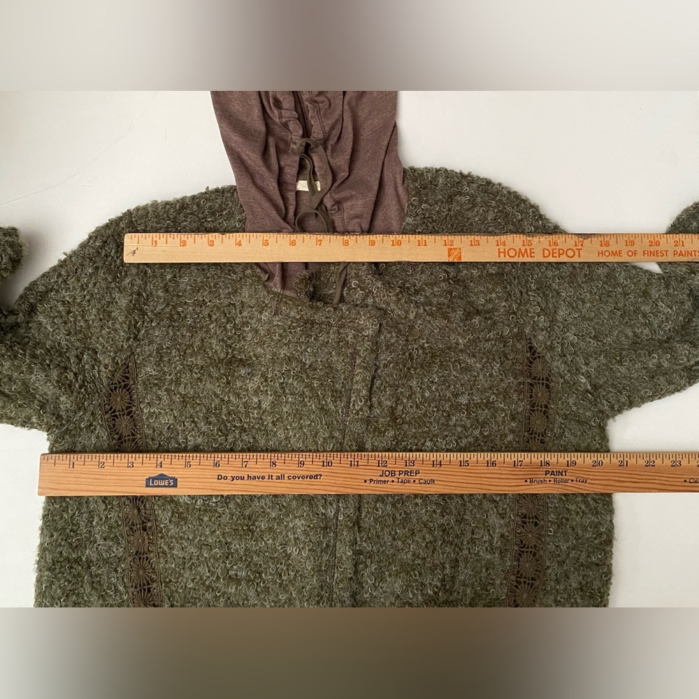 Mystree Open Front Boucle Boho Sweater Cardigan H… - image 5